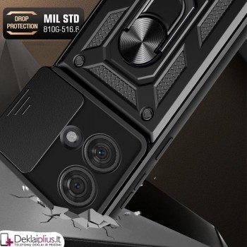 5in1 smūgiams atsparus dėklas su kameros apsauga - juodas (Motorola Edge 40 Neo)